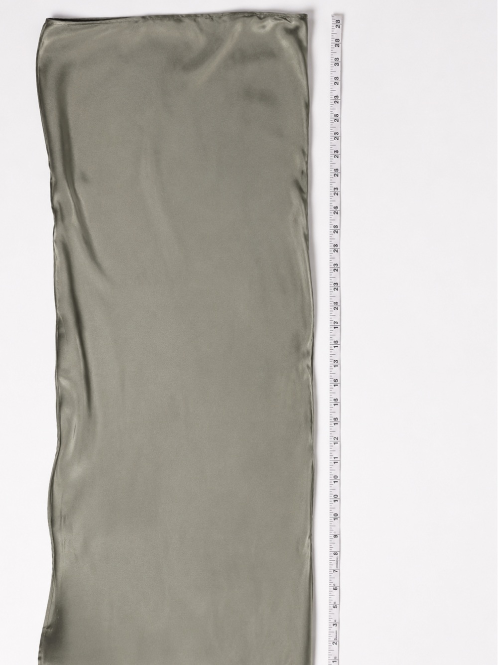 SHEIN Satin Maxi Dress Sage Green High Neck Sleeveless Slip Dress Size M - Picture 9 of 13